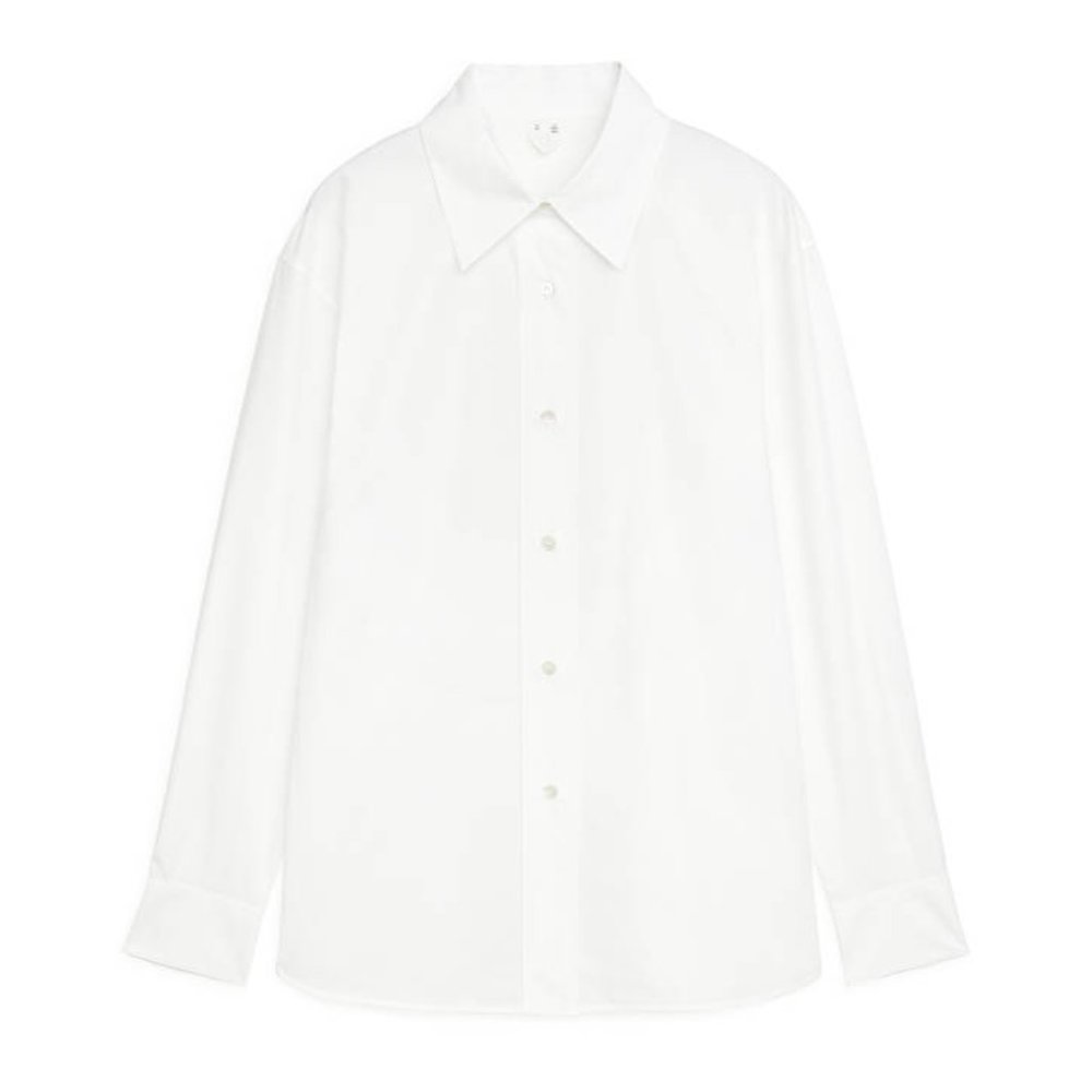 NWT Arket Fitted Poplin Button-Up Shirt